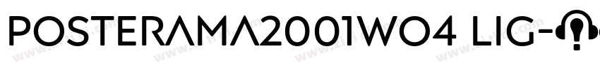 Posterama2001Wo4 Lig字体转换